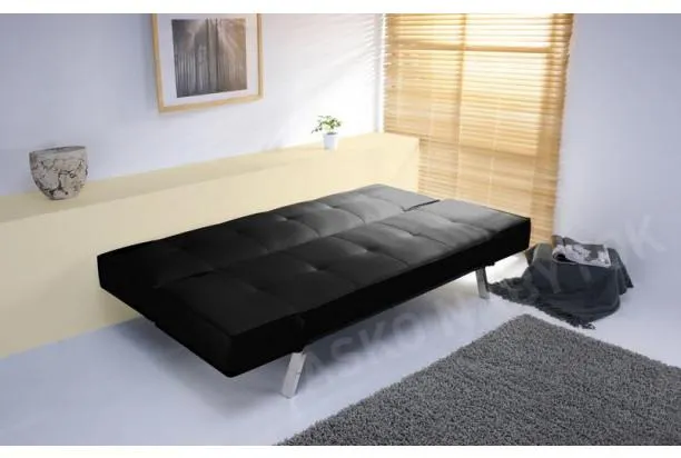 Pohovka Berlin, čierna ekokoža