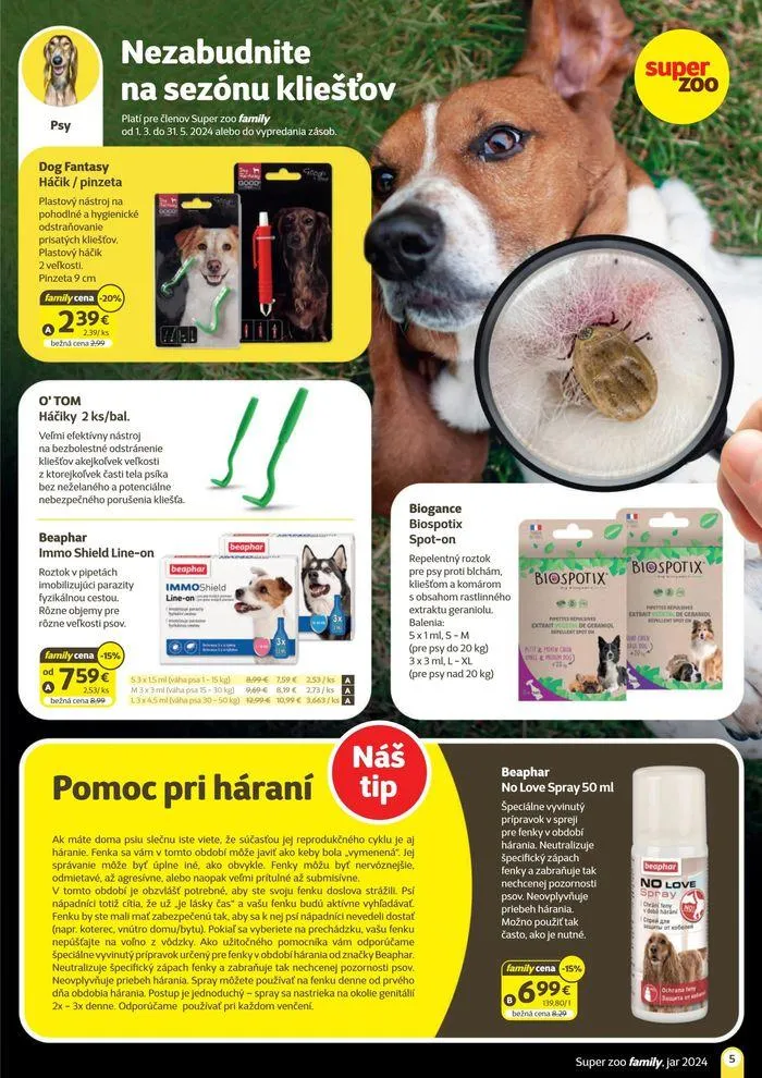 Leták: Super zoo family Jar 2024  od 13. marca do 31. mája 2024 - Prehľad Stránky 5