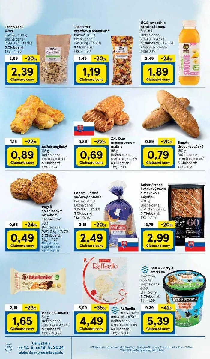 Leták: Tesco hypermarketi  od 14. júna do 18. júna 2024 - Prehľad Stránky 20