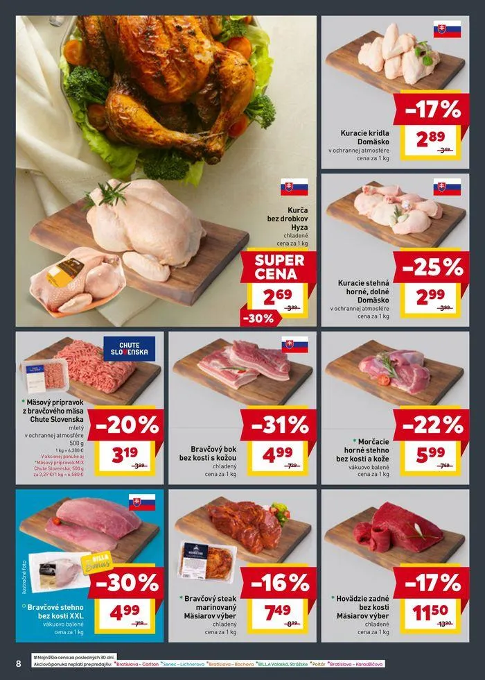 Leták: Leták Billa od 28. augusta do 3. septembra 2024 - Prehľad Stránky 8