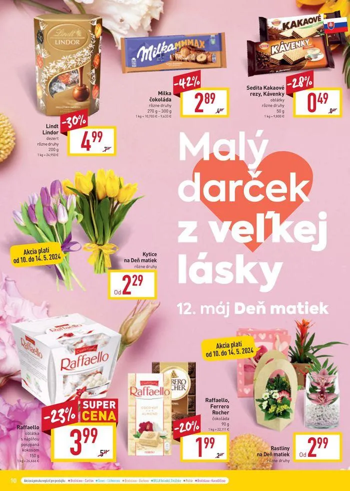 Leták: Akciová ponuka platí od utorka 7. 5. do 14. 5. 2024. od 7. mája do 14. mája 2024 - Prehľad Stránky 10