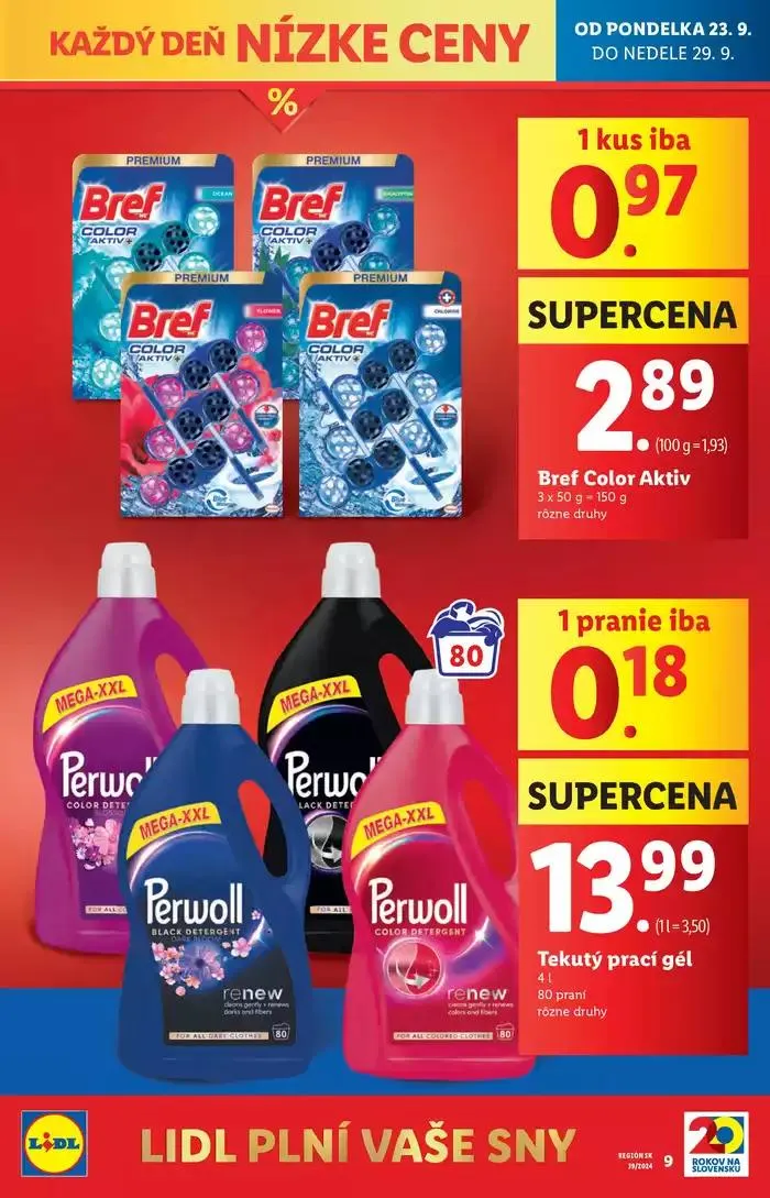 Leták: Platný od pondelka 23. 09. 2024 od 23. septembra do 29. septembra 2024 - Prehľad Stránky 11