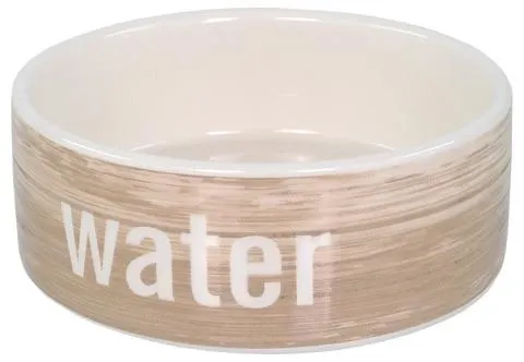 Dog Fantasy Miska keramická vzor drevo 12,5x4,5cm 0,28l