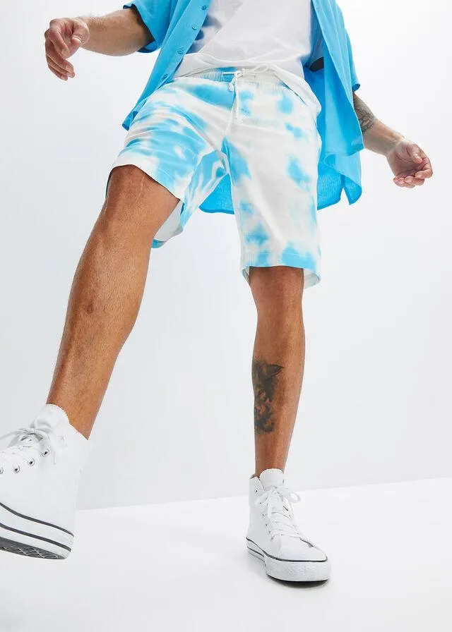 Bermudy s voľným pásom z udržateľnej viskózy, Loose Fit