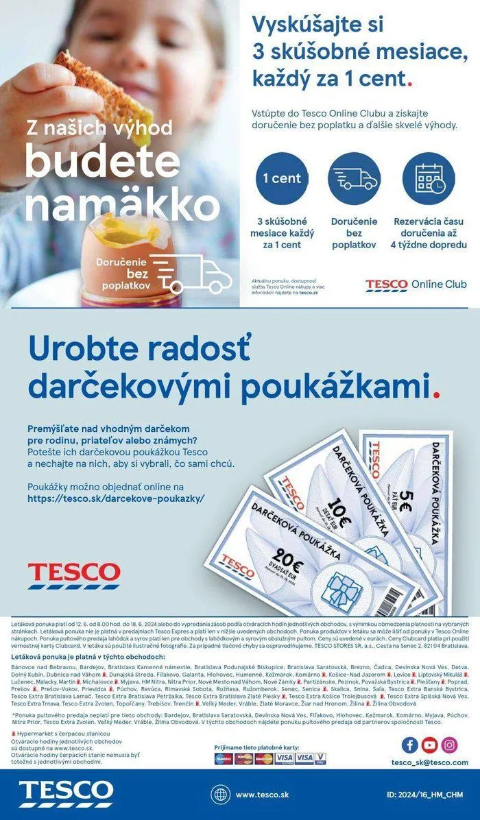 Leták: Tesco hypermarketi od 14. júna do 18. júna 2024 - Prehľad Stránky 34