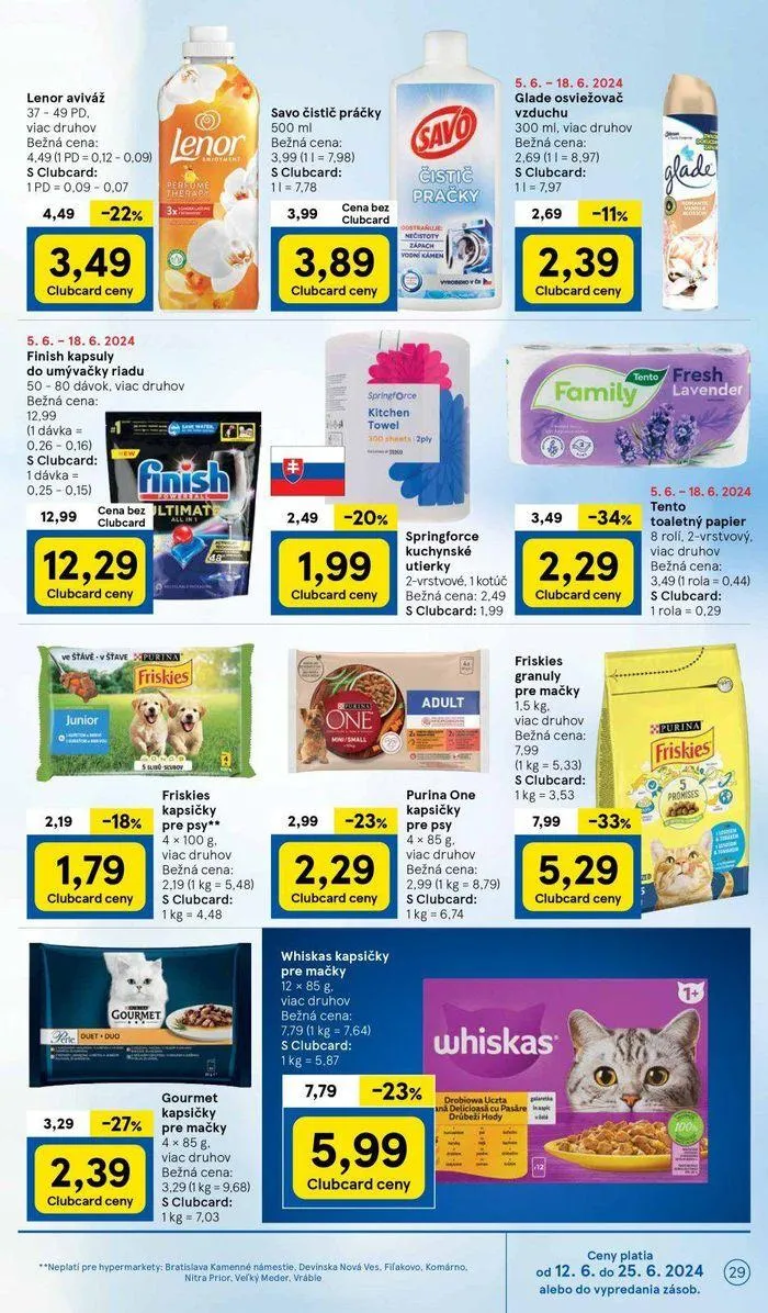 Leták: Tesco hypermarketi  od 14. júna do 18. júna 2024 - Prehľad Stránky 29