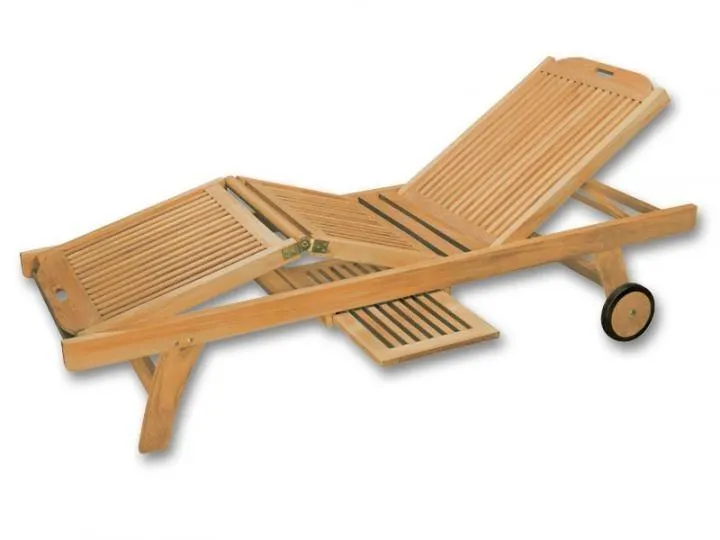 Polohovacie lehátko GENTLE 35x65x200cm, teak