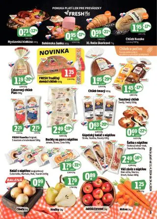 Leták: Fresh leták - Východné Slovensko od 11. apríla do 24. apríla 2024 - Prehľad Stránky 3