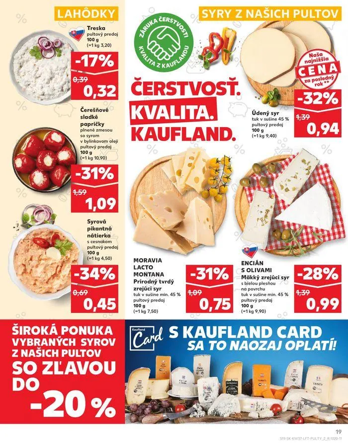 Leták: Exkluzívne výhodné ponuky od 12. septembra do 18. septembra 2024 - Prehľad Stránky 19