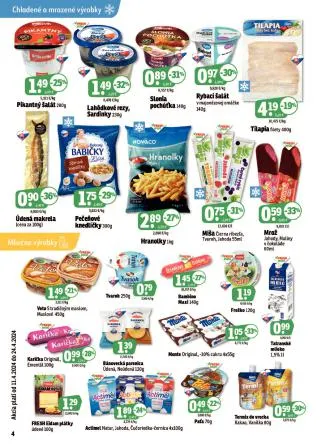 Leták: Fresh leták - Východné Slovensko od 11. apríla do 24. apríla 2024 - Prehľad Stránky 4