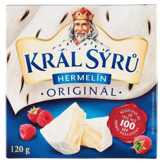 Král Sýrů Mäkký zrejúci plnotučný syr s bielou plesňou na povrchu 120 g