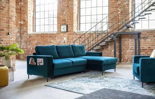 Rohová Pohovka Liza Modrá