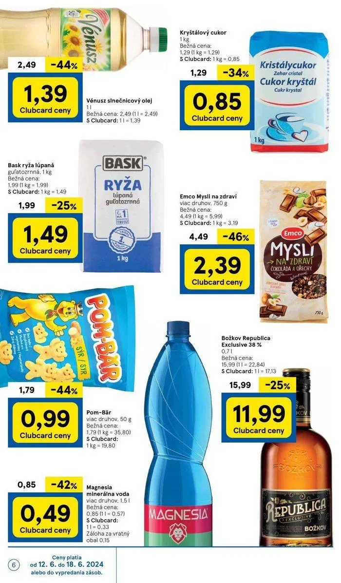 Leták: Tesco hypermarketi  od 14. júna do 18. júna 2024 - Prehľad Stránky 6