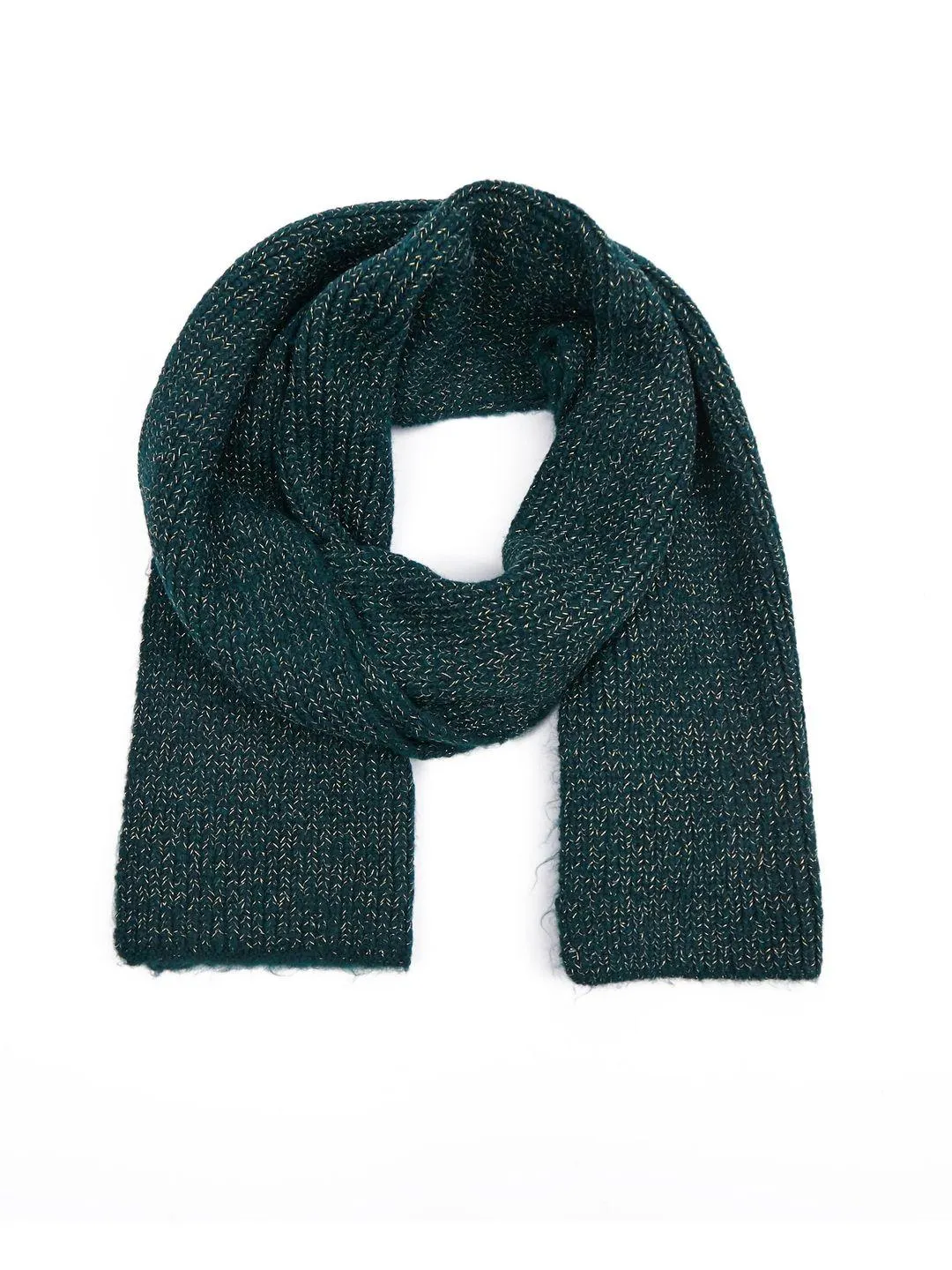 Tamno zeleni ženski šal sa dodatkom vune ORSAY