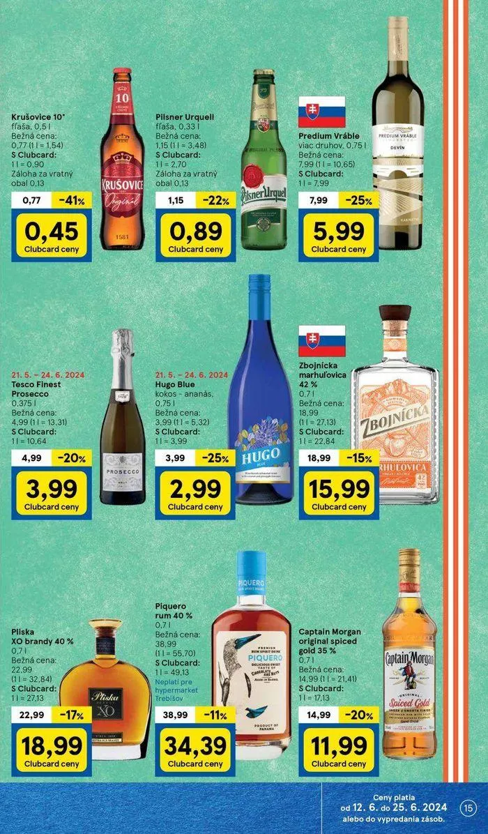 Leták: Tesco hypermarketi  od 14. júna do 18. júna 2024 - Prehľad Stránky 15