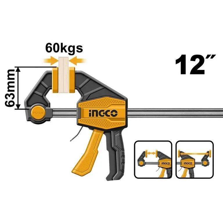 Svorka stolárska rýchloupínacia 63x300mm INGCO
