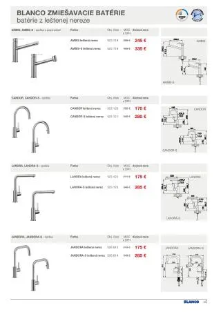 Leták: BLANCO akciová ponuka od 1. septembra do 31. decembra 2023 - Prehľad Stránky 45