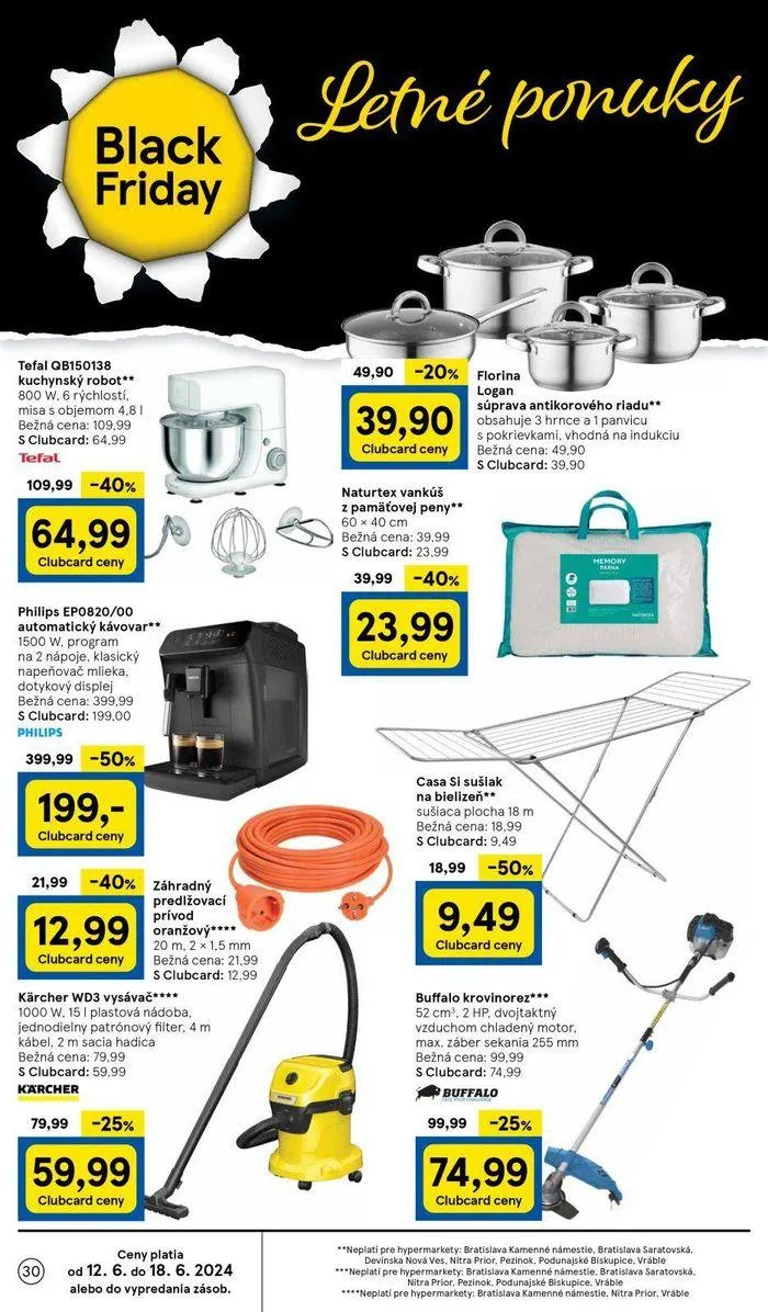Leták: Tesco hypermarketi  od 14. júna do 18. júna 2024 - Prehľad Stránky 30