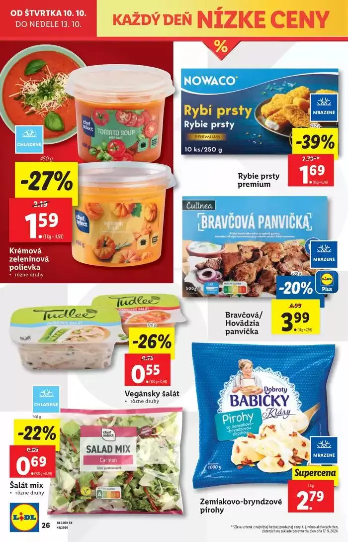 Leták: Platný od štvrtka 10. 10. 2024 od 10. októbra do 13. októbra 2024 - Prehľad Stránky 28