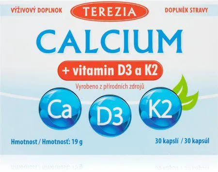 Calcium + vitamín D3 a K2