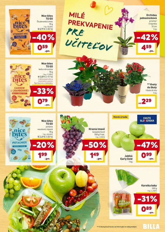 Leták: Leták Billa od 28. augusta do 3. septembra 2024 - Prehľad Stránky 7