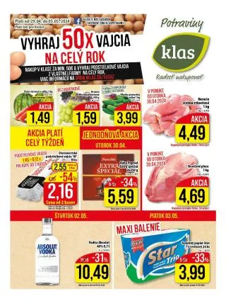 Klas aktuálny akciový leták - Košice - 1