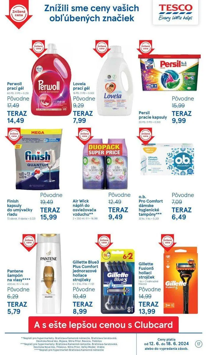Leták: Tesco hypermarketi od 14. júna do 18. júna 2024 - Prehľad Stránky 17