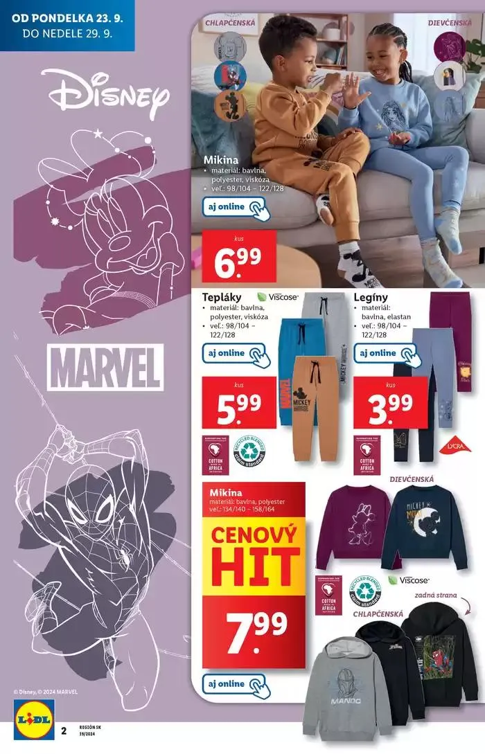 Leták: Platný od pondelka 23. 09. 2024 od 23. septembra do 29. septembra 2024 - Prehľad Stránky 62