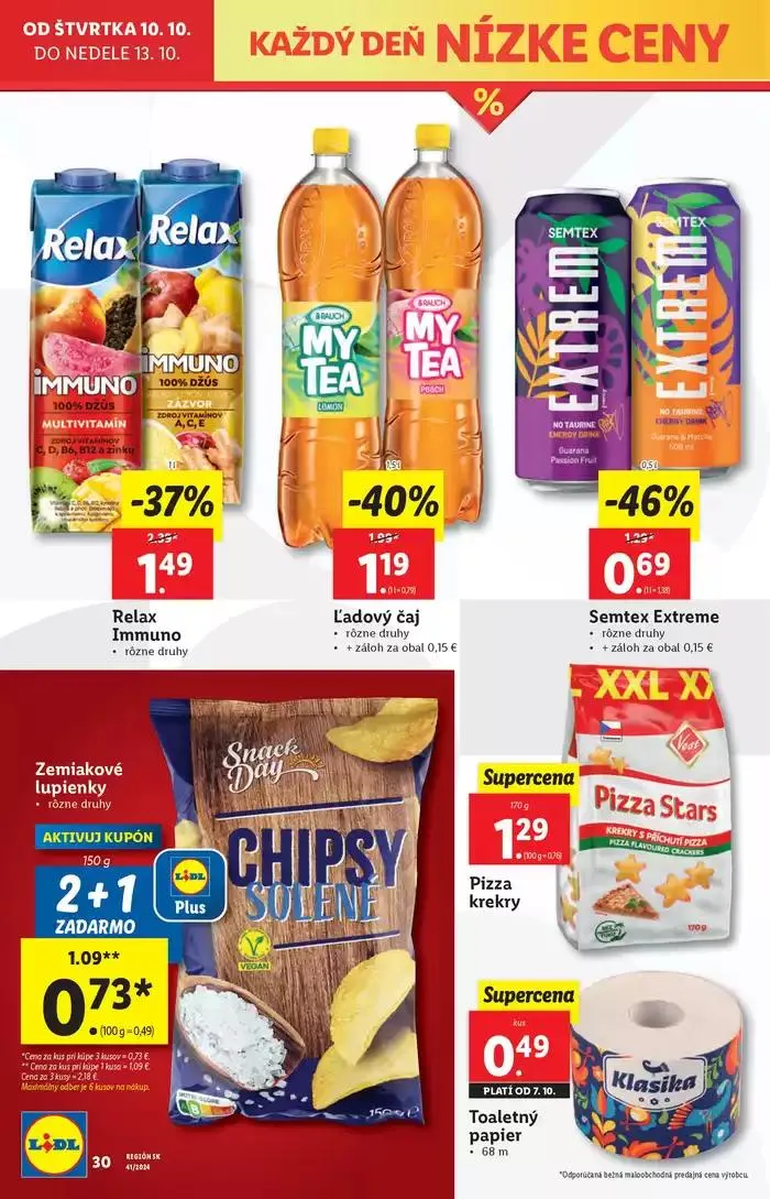 Leták: Platný od štvrtka 10. 10. 2024 od 10. októbra do 13. októbra 2024 - Prehľad Stránky 32