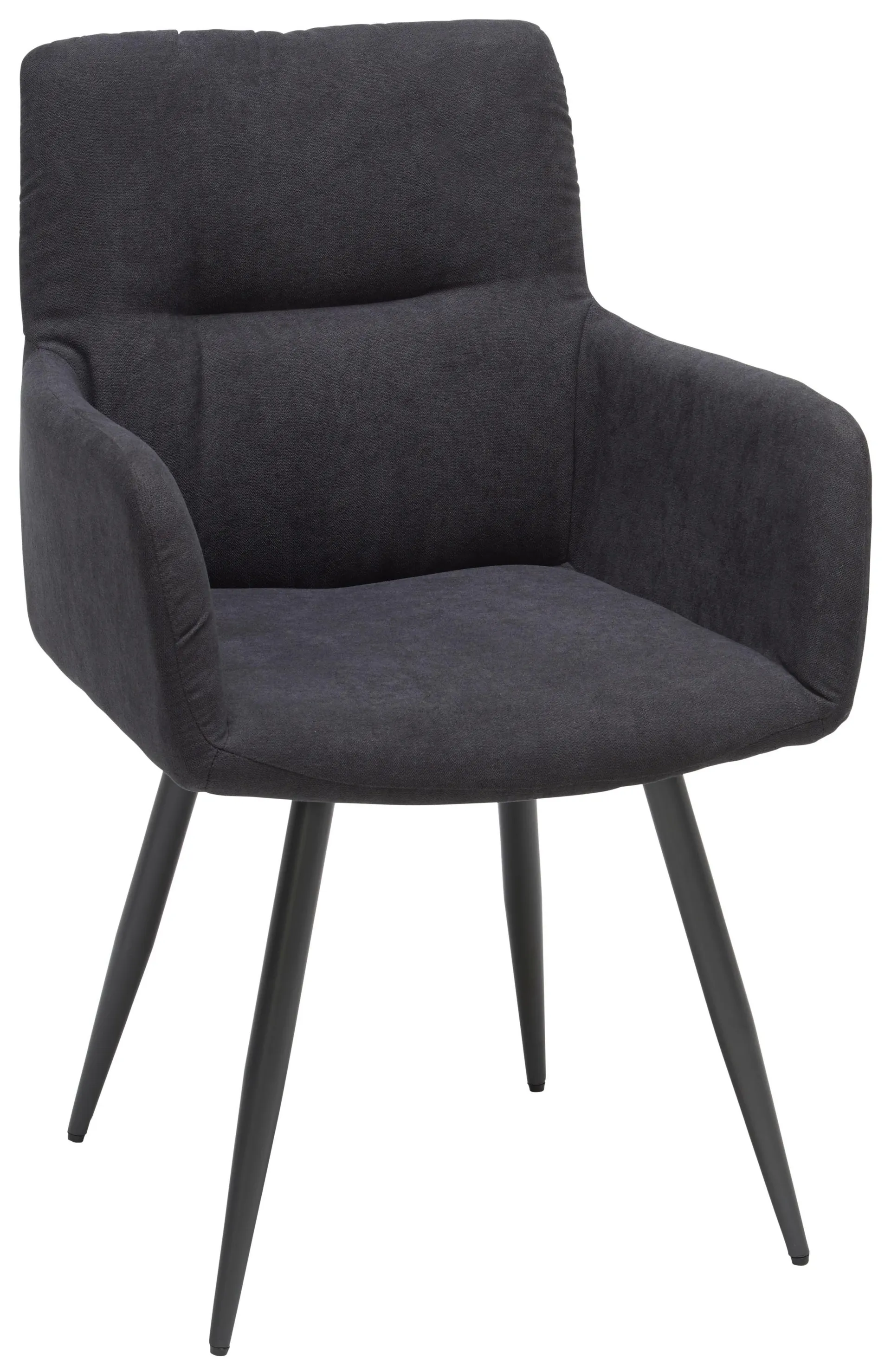 STOLIČKA S PODRÚČKAMI, tkaná textília, antracitová