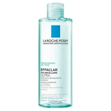 LA ROCHE-POSAY Effaclar micelárna voda ultra pre mastnú pleť 400 ml - 2+1