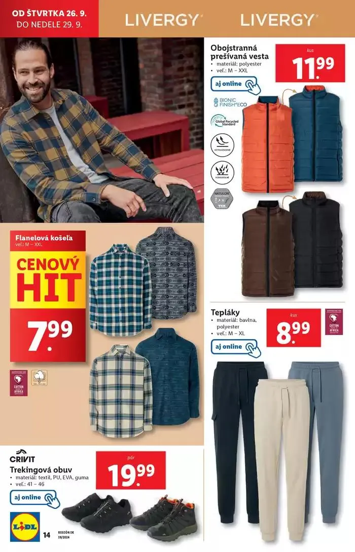 Leták: Platný od pondelka 23. 09. 2024 od 23. septembra do 29. septembra 2024 - Prehľad Stránky 76