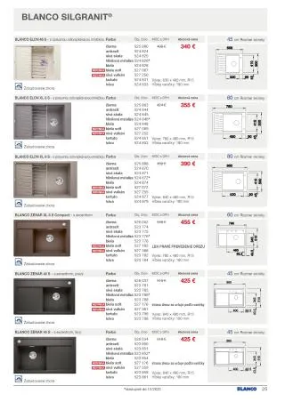 Leták: BLANCO akciová ponuka od 1. septembra do 31. decembra 2023 - Prehľad Stránky 25