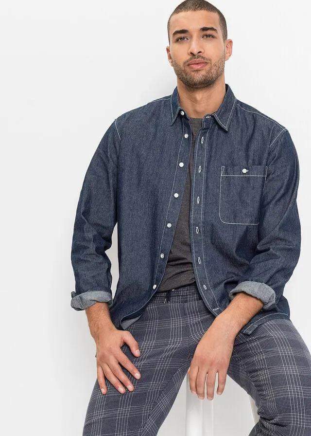 Cămaşă de blugi, loose fit