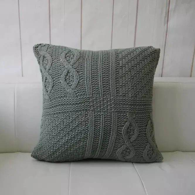 Obliečka na vankúš Sveter 40x40 šedá