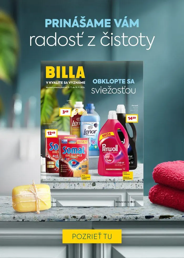 Leták: Leták Billa od 28. augusta do 3. septembra 2024 - Prehľad Stránky 35