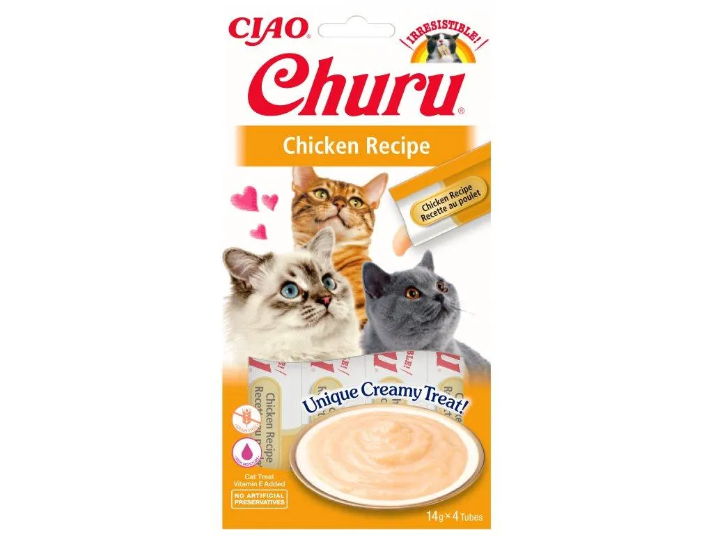 Churu cat mäsové pyré - kura 56g