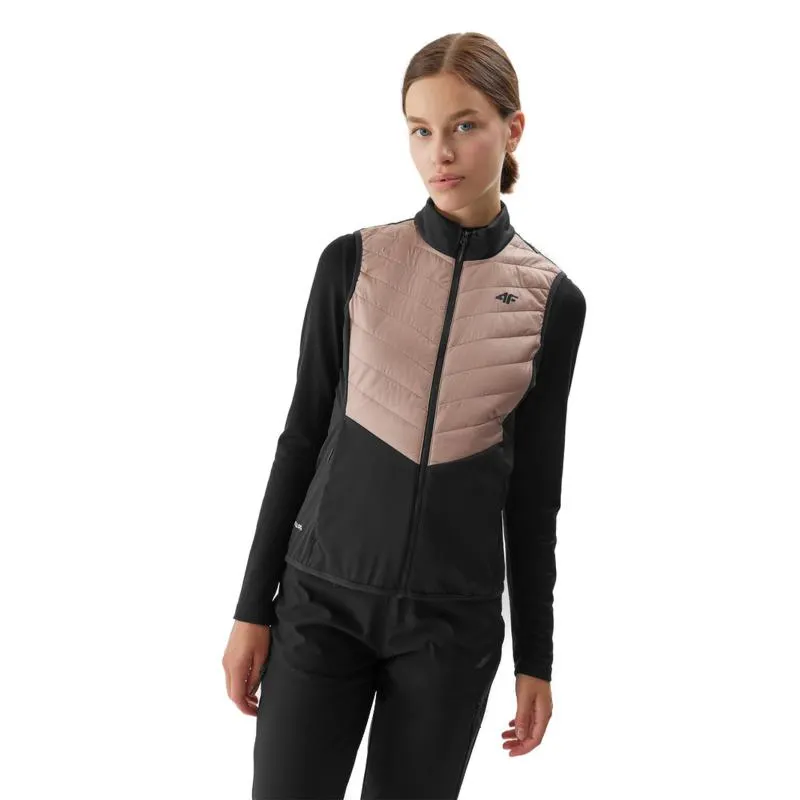 Női túra mellény 4F-VEST-AW23TVJAF048-82S-LIGHT BROWN