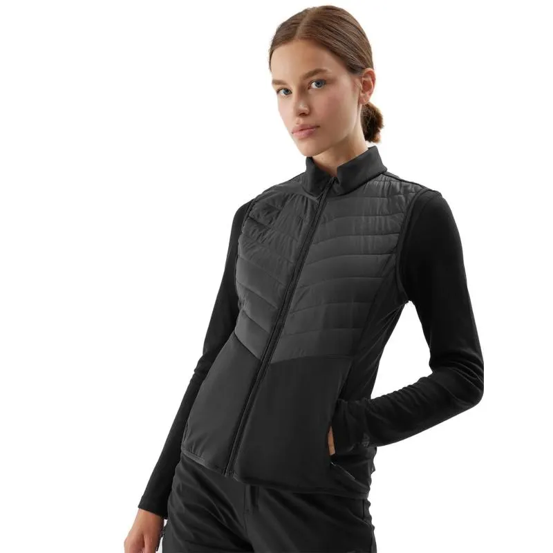 Női túra mellény 4F-VEST-AW23TVJAF048-20S-DEEP BLACK