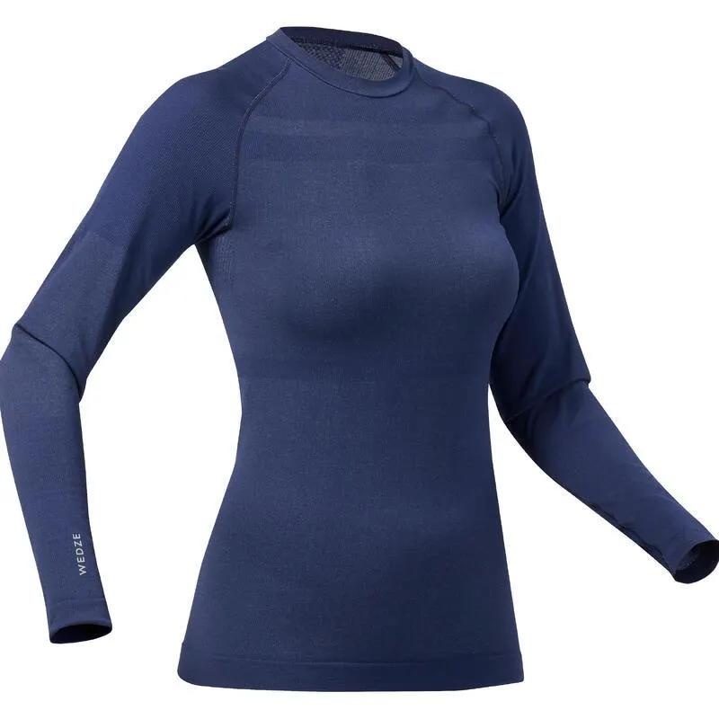 Sous-vêtement thermique de ski femme BL 180 seamless haut - bleu foncé