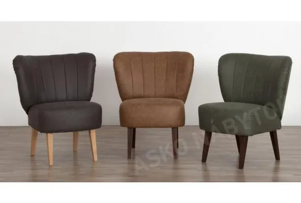 Kreslo Bali, tmavo hnedá látka