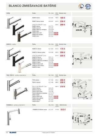Leták: BLANCO akciová ponuka od 1. septembra do 31. decembra 2023 - Prehľad Stránky 40