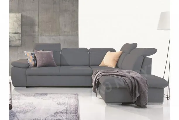 Rohová sedacia súprava Aldon 2F-OTM, šedá tkanina