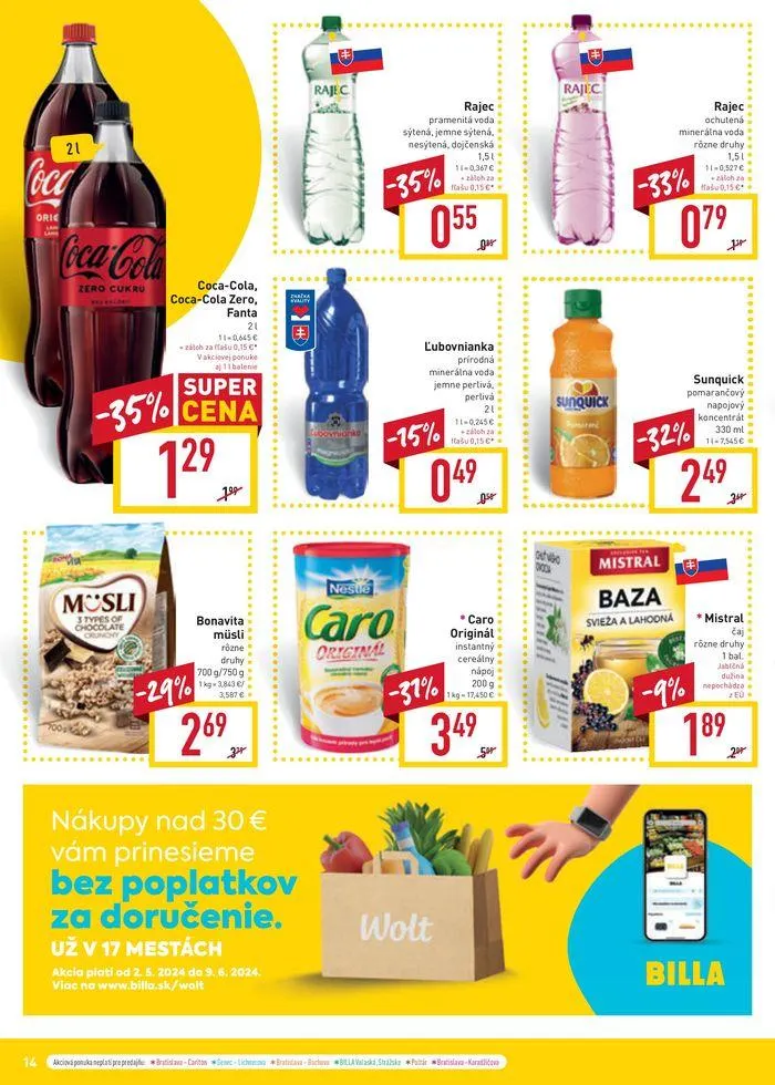 Leták: Akciová ponuka platí od utorka 7. 5. do 14. 5. 2024. od 7. mája do 14. mája 2024 - Prehľad Stránky 14