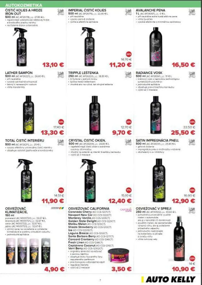 Leták: I auto kelly v prírode ako doma  od 10. mája do 3. júna 2024 - Prehľad Stránky 7