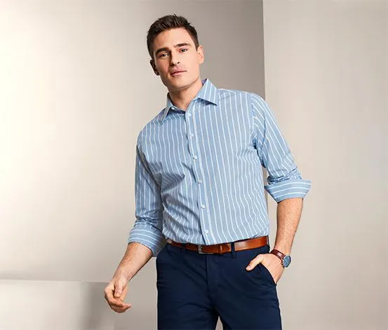 Košeľa s golierom typu kent, Modern Fit