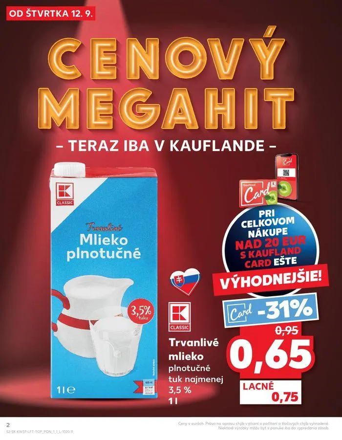 Leták: Exkluzívne výhodné ponuky od 12. septembra do 18. septembra 2024 - Prehľad Stránky 2