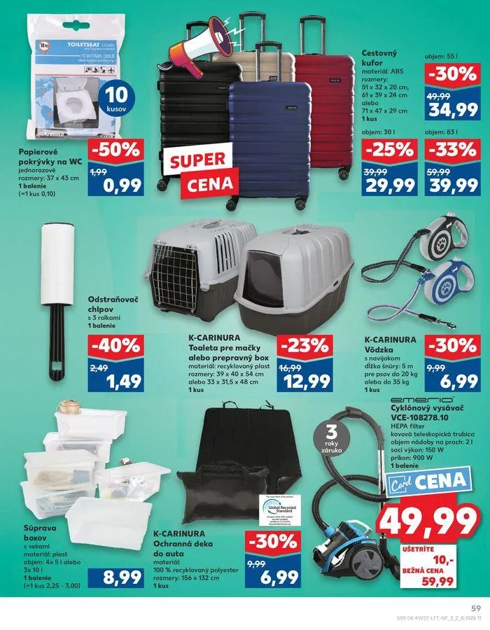 Leták: Exkluzívne výhodné ponuky od 12. septembra do 18. septembra 2024 - Prehľad Stránky 59