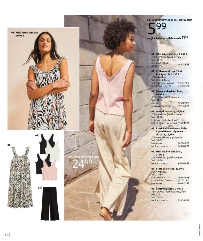 Leták: BonPrix Dovolenka VolÁ od 14. mája do 13. augusta 2024 - Prehľad Stránky 44