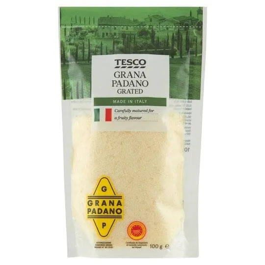 Tesco Grana Padano strúhaný syr 100 g